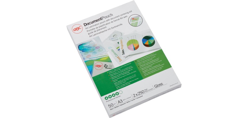 GBC Document lamineerhoes ft A3, 500 micron (2 x 250 micron), pak van 50 stuks