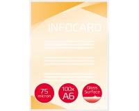 GBC Document pochette à plastifier ft A6, 150 microns (2 x 75 microns), paquet de 100 pièces