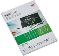 Pochette de plastification GBC A4 2x 75 micron mat 100 pièces