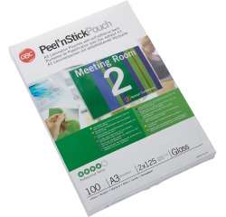 Pochette de plastification GBC A3 autocollant 2x 125 micron 100 pièces