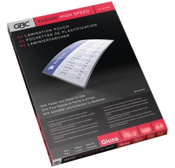GBC HighSpeed pochette à plastifier, ft A4, 150 micron (2 x 75 micron), paquet de 100 pièces