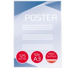 GBC Matt pochette à plastifier ft A3 250 microns (2 x 125 microns), paquet de 50 pièces