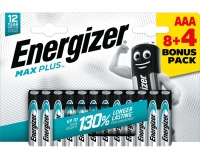 Energizer piles Max plus AAA, blister de 8+4