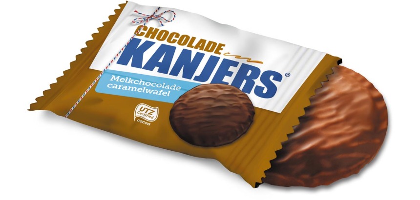 Kanjers Mini chocolate waffle, individually wrapped, 13.4 g