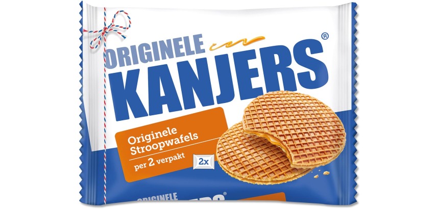 Kanjers syrup waffle, packed in 2, 2 x 40 g