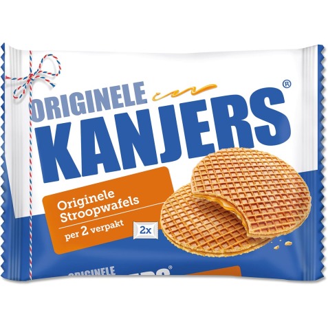 Kanjers stroopwafels, per 2 verpakt, 2 x 40 g