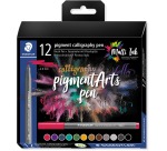 Staedtler Pigment Arts brush pen Calligraphy, étui de 12 pièces, assorti