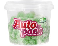 Lutti autopack bonbons gommes vertes, boîte de 200 g