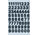 Avery Etiquettes chiffres et lettres 0-9, 2 feuilles, noir, film résistant aux intempéries