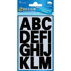 ZDesign HOME letter stickers A-Z black - Pack of 28