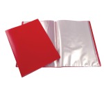 Showalbum, A4, 30 tassen, rood