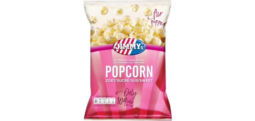 Jimmy's Popcorn, sucré, sachet de 27 g