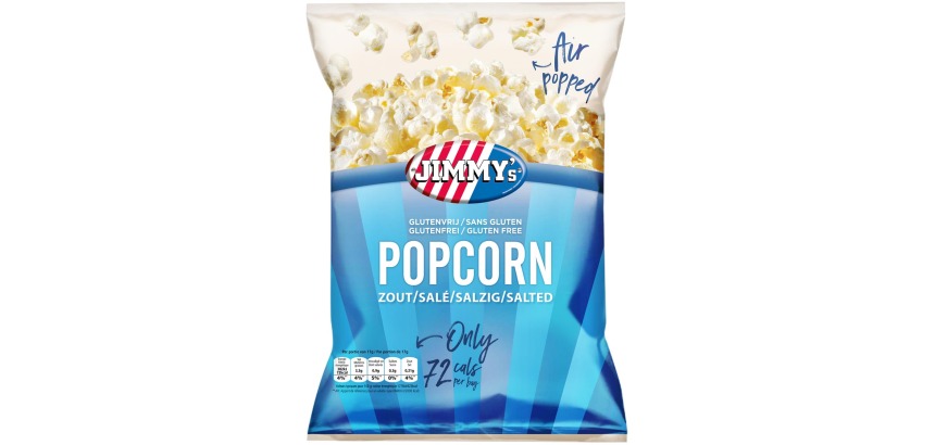 Jimmy's Popcorn, salty, 17 g bag