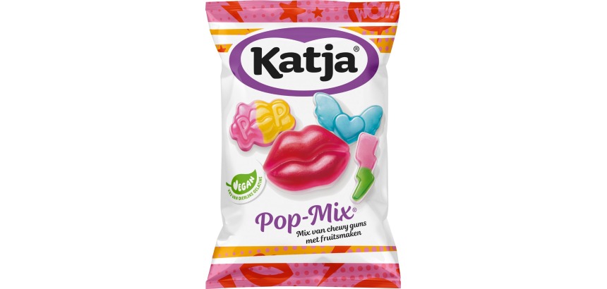 Katja Pop Mix candies, mix of fruit-flavored gummies, 250 g bag