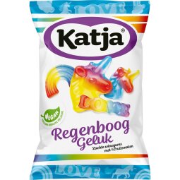 Katja Regenboog Geluk bonbons, gommes au vin molles aux 4 arômes de fruits, sachet de 250 g