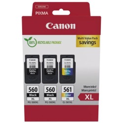 Canon inktcartridge 2 x PG-560XL + 1 x CL-561XL, 300 - 400 pagina's, OEM 3712C009, 4 kleuren