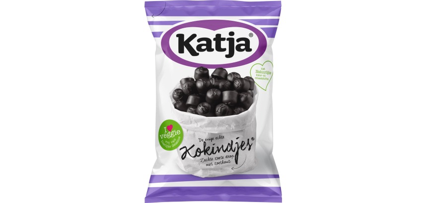 Katja Kokindjes candies, sweet licorice, 295 g bag