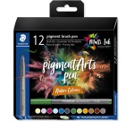 Staedtler Pigment Arts brush pen, set of 12 pieces, Nature Colours