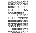 Avery Etiquettes chiffres et lettres A-Z, 120 pieces, noir sur blanc