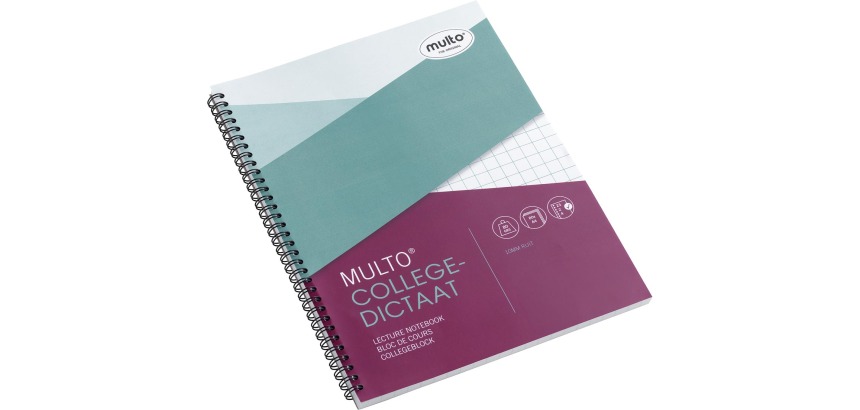 Multo bloc collège ft A4, quadrillé 10 mm, 23 trous