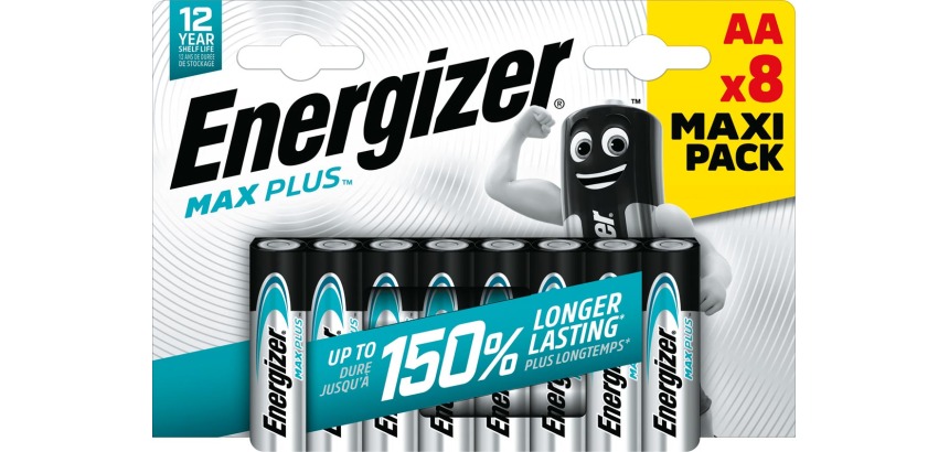Batterij Energizer Max Plus 8x AA alkaline