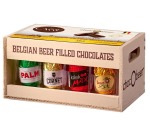 Carré Chocobeer chocolat,  coffret en bois de 200 gram