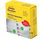 Avery marking dots, diamètre 10 mm, rouleau avec 800 pièces, vert