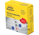 Avery marking dots, diameter 19 mm, rol met 250 stuks, blauw