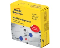 Avery marking dots, diameter 19 mm, rol met 250 stuks, blauw