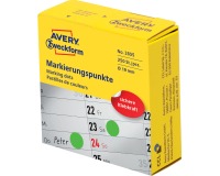 Avery marking dots, diameter 19 mm, rol met 250 stuks, groen