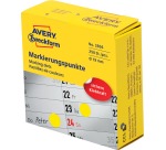 Avery marking dots, diamètre 19 mm, rouleau avec 250 pièces, jaune