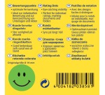 Avery rating dots, diameter 19 mm, roll with 250 pieces, smiley, green