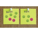 Avery rating dots, diameter 19 mm, roll with 250 pieces, smiley, red