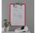 Leitz WOW clipboard, A4 size, red
