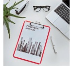 Leitz WOW clipboard, A4 size, red
