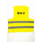 Fixfirst veiligheidsvest, geel, XL (volwassen), met opdruk BHV