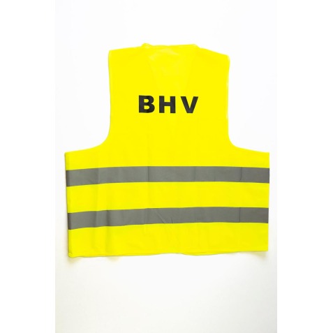 Fixfirst gilet de sécurité, jaune, XL (adulte), avec impression BHV