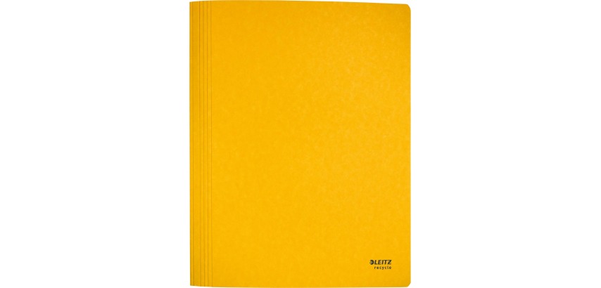Leitz Recycle folder with flap, cardboard, A4, yellow
