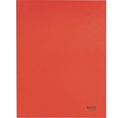 Leitz Recycle chemise à rabats, en carton, ft A4, rouge