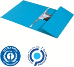 Leitz Recycle chemise à rabats, en carton, ft A4, bleu