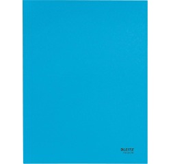 Leitz Recycle chemise à rabats, en carton, ft A4, bleu