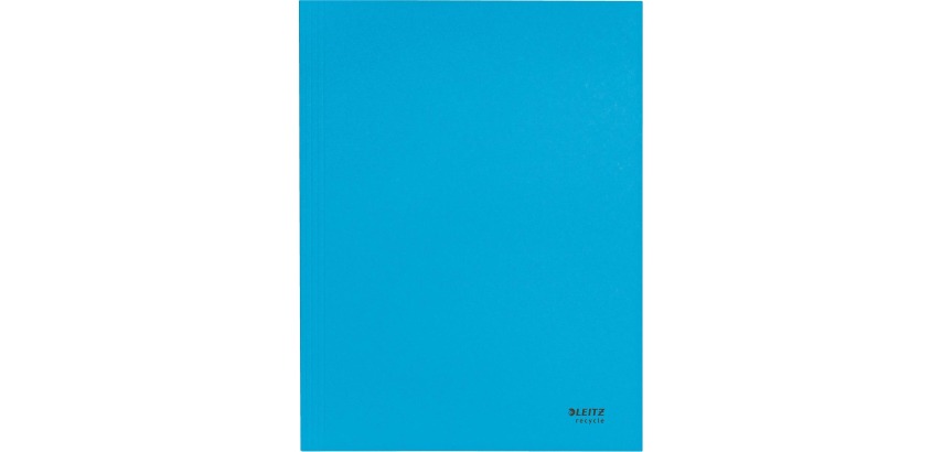 Leitz Recycle folder with flaps, cardboard, A4 size, blue