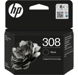 HP cartouche d'encre 308, 160 pages, OEM 7FP21UE, noir