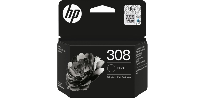 HP cartouche d'encre 308, 160 pages, OEM 7FP21UE, noir