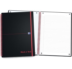 DE_BLACK RED SPIRALE PP A4 L