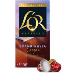 Douwe Egberts L'Or Destinations Kaffeekapseln, Skandinavien, Packung mit 10 Stück
