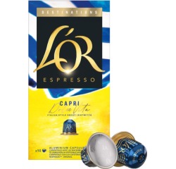 Douwe Egberts L'Or Destinations Kaffeekapseln, Capri, Packung mit 10 Stück