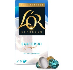 Douwe Egberts L'Or Destinations Kaffeekapseln, Santorini, Packung mit 10 Stück