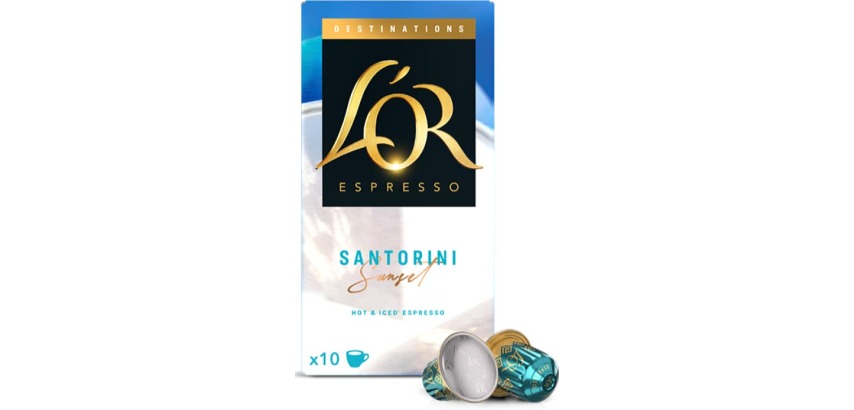 Douwe Egberts L'Or Destinations koffiecapsules, Santorini, pak van 10 stuks