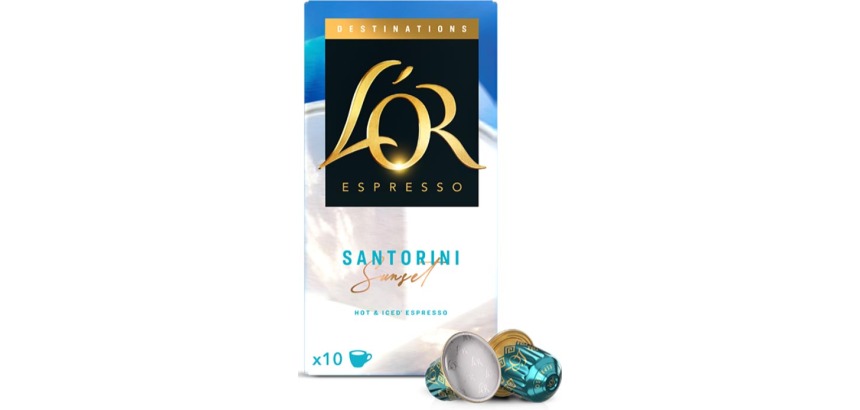 Douwe Egberts L'Or Destinations koffiecapsules, Santorini, pak van 10 stuks